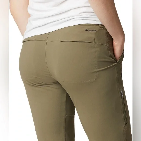 NWOT Columbia Women's Saturday Trail Stretch Pant in Army Green Size 8 - Picture 5 of 13